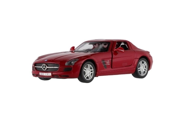 Visszahúzható Mercedes-Benz SLS AMG fémmodell autó