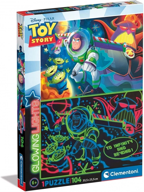 Fluoreszkáló puzzle 104 darabos TOY STORY