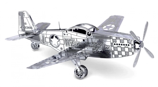 Mustang P-51 Fém 3D Puzzle