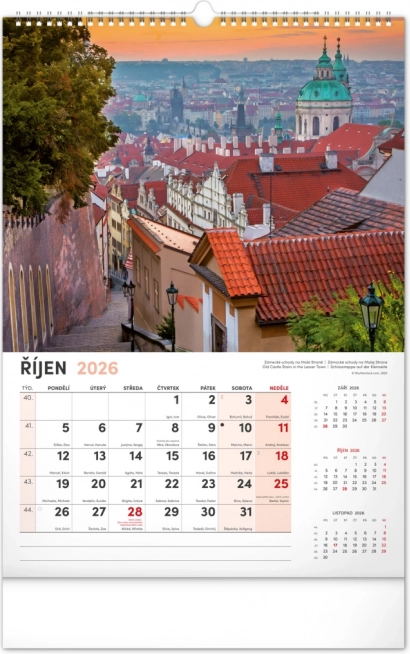 Fali Naptár Prága 2026