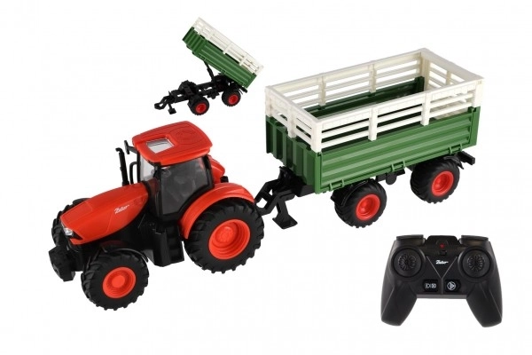 Zetor RC traktor utánfutóval és fényeffektusokkal