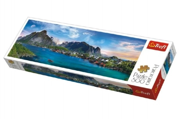 Panoráma puzzle Lofoten Norvégia 500 darab