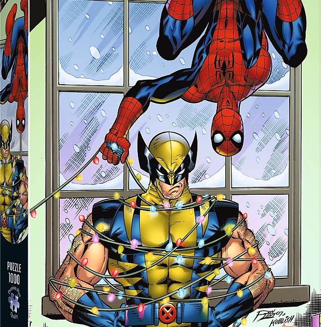 Puzzle Spiderman és Wolverin 1000 darabból Trefl Premium Plus