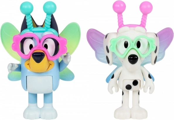 Bluey figurákok kettes csomag Baby Bluey és Chloe