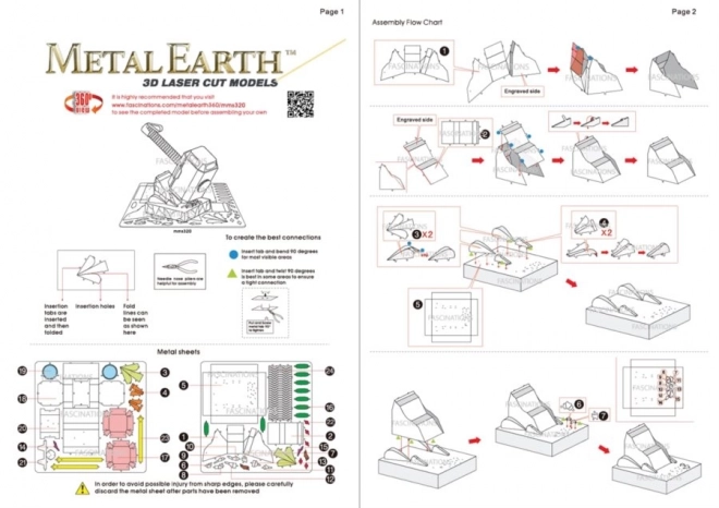 Metal Earth 3D puzzle Thor kalapácsa