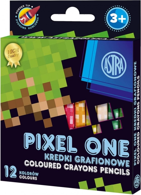 ASTRA kaolinos pasztellkréták PIXEL ONE, 12 db