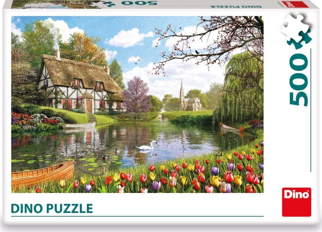 Házikó a tónál 500 darabos puzzle