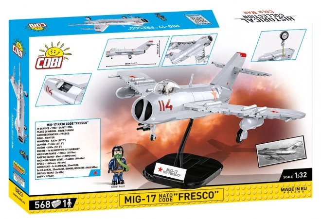 Cobi hidegháborús MIG-17 Fresco modell