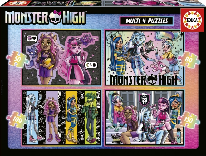 Monster High 4 az 1-ben kirakó szett