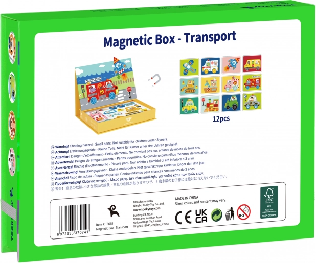 Tooky Toy Mágneses Montessori Szekrény 80 Darabbal
