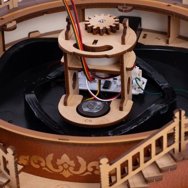 RoboTime 3D fa körhinta zenedoboz