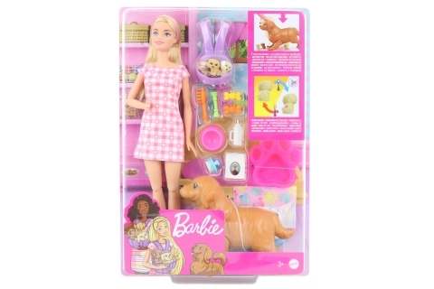 Barbie újszülött kiskutyák játékszett