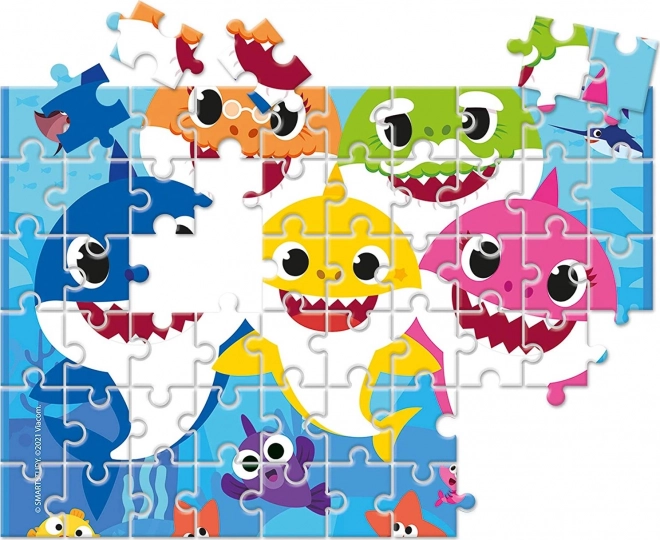 Baby Shark 60 darabos puzzle keretben