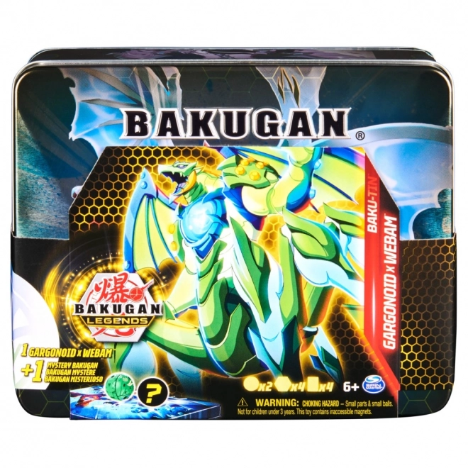 Bakugan fémdoboz exkluzív Bakugan figurával