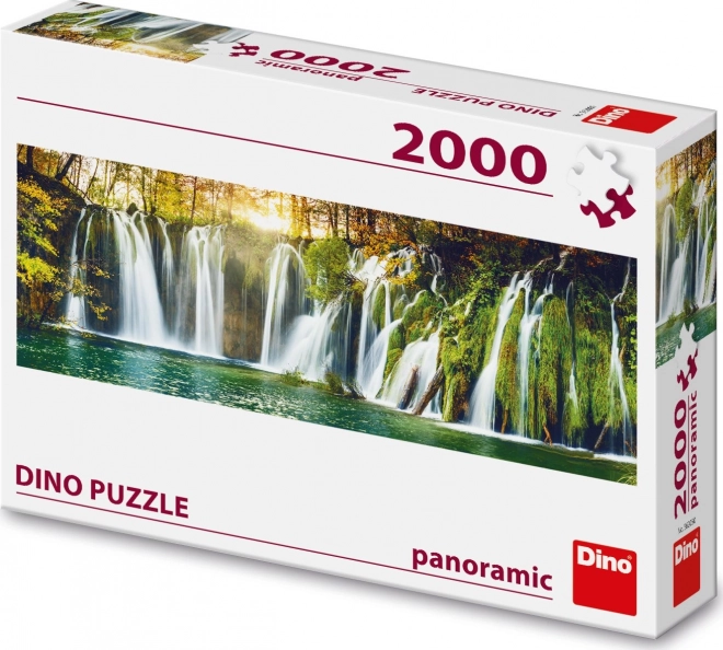 Dino 2000 darabos panoráma puzzle - Plitvicei vízesés