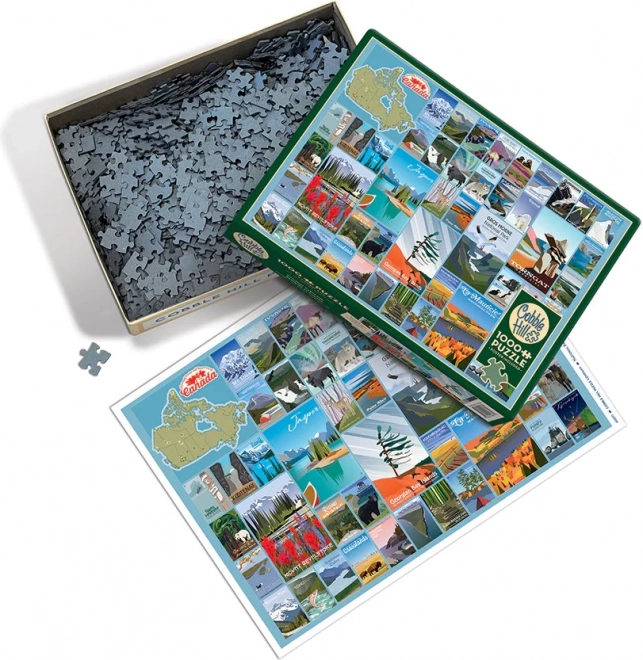 Kanadai nemzeti parkok és rezervátumok 1000 darabos puzzle