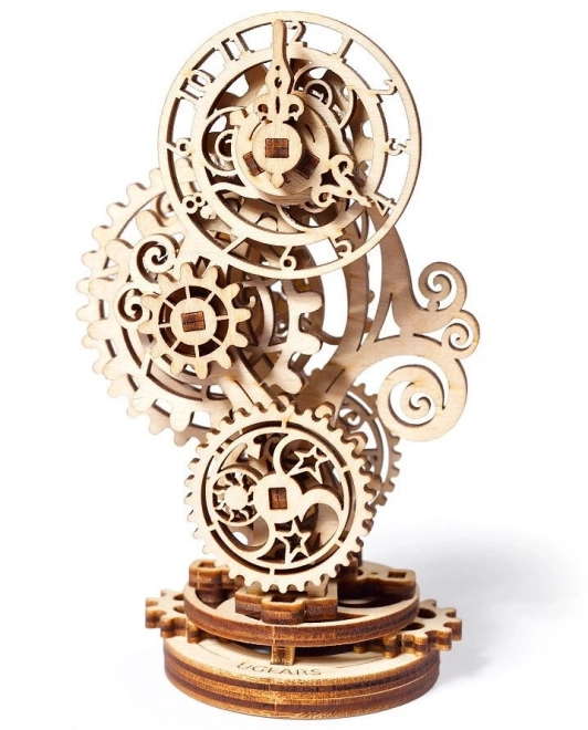 Steampunk fa mechanikus puzzle óra