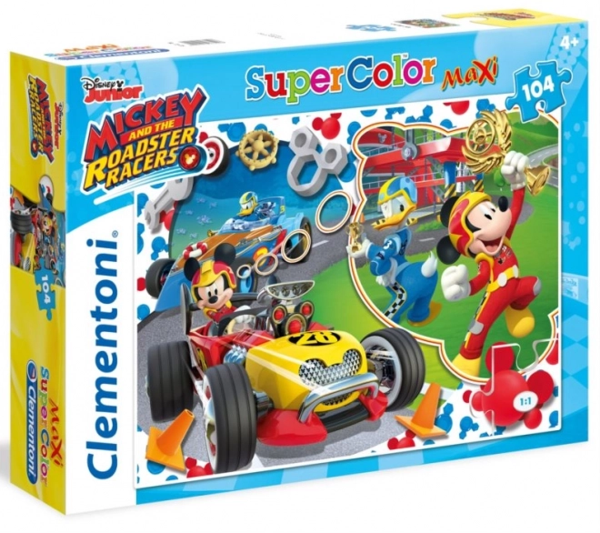 Clementoni puzzle Mickey Mouse versenypályán maxi 104 darabos