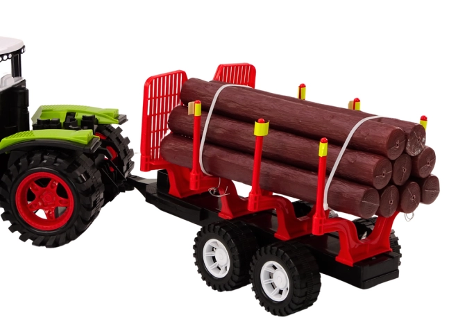 Realista szett traktor + pótkocsi