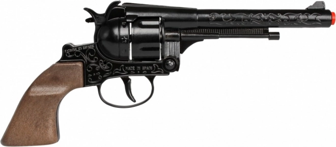 Fém cowboy revolver 12 lőszerrel