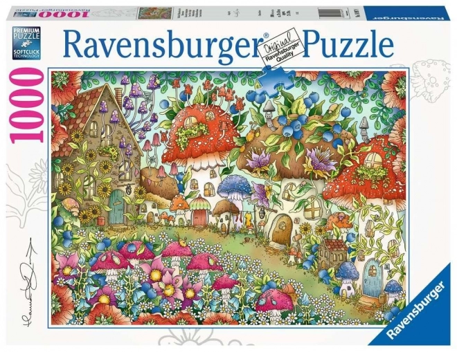 Ravensburger puzzle bájos gombaházak virágos réten 1000 darabos