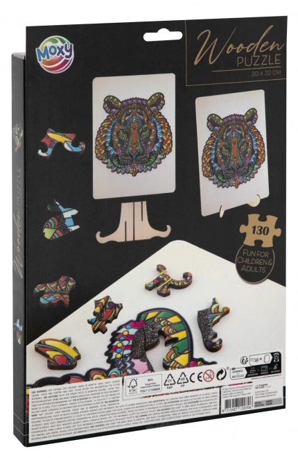 Moxy körvonalas puzzle tigris 130 darab