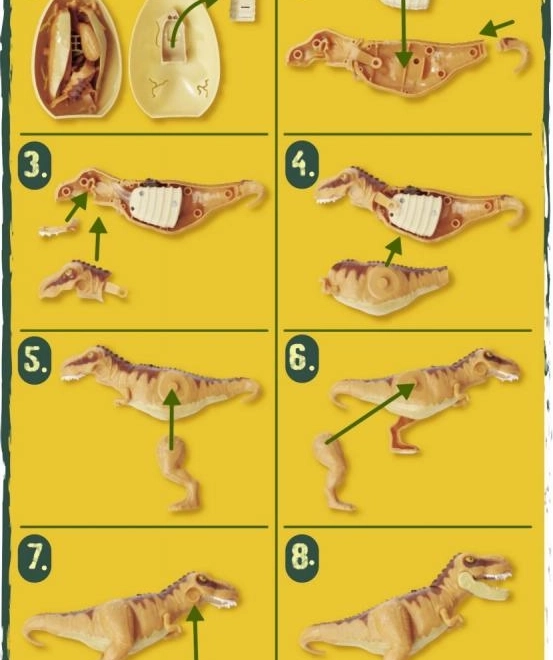Világító dinoszaurusz figura tojásban