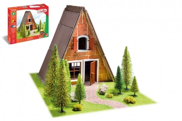 Teifoc építőkészlet Finn kunyhó 160 db dobozban 35x29x8 cm