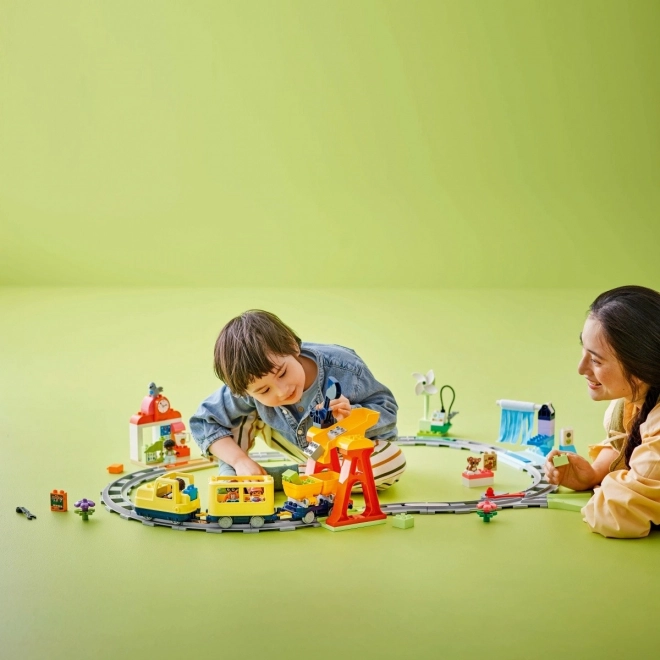 Interaktív LEGO DUPLO nagyvárosi vonat