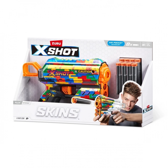 x-shot skins flux szivacslövedék kilövő - striper minta