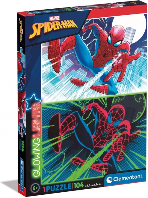 Clementoni világító puzzle Marvel: Spiderman 104 darabos