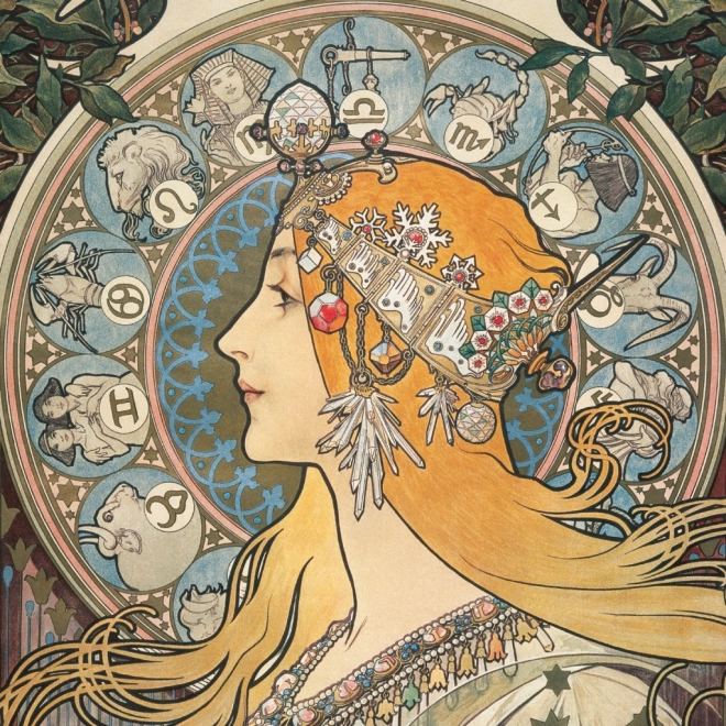 notique - alfons mucha jegyzet naptár 2025