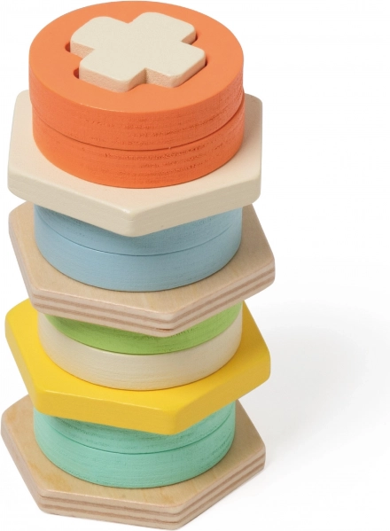 Montessori torony formák és színek osztályozására CLASSIC WORLD