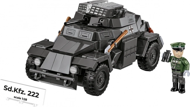 Sd.Kfz. 222 építőkészlet összeállítása