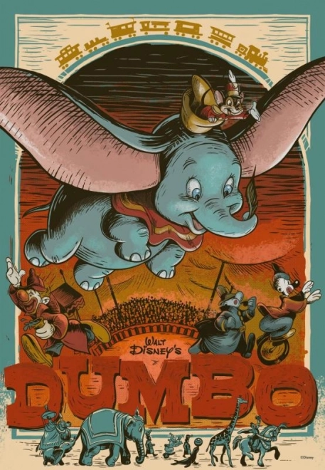 Disney 100 éves: Dumbo 300 darabos puzzle