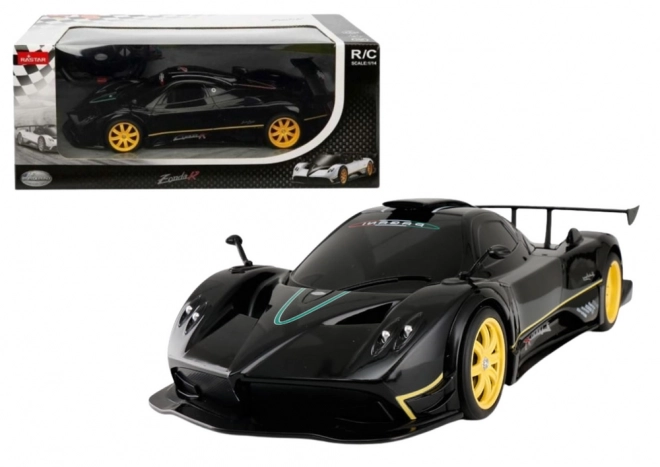 Pagani Zonda távirányítós sportautó modell feketében 1:14 méretarányban