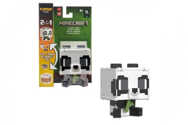 Minecraft Panda és Torta 2 az 1-ben Játékfigura