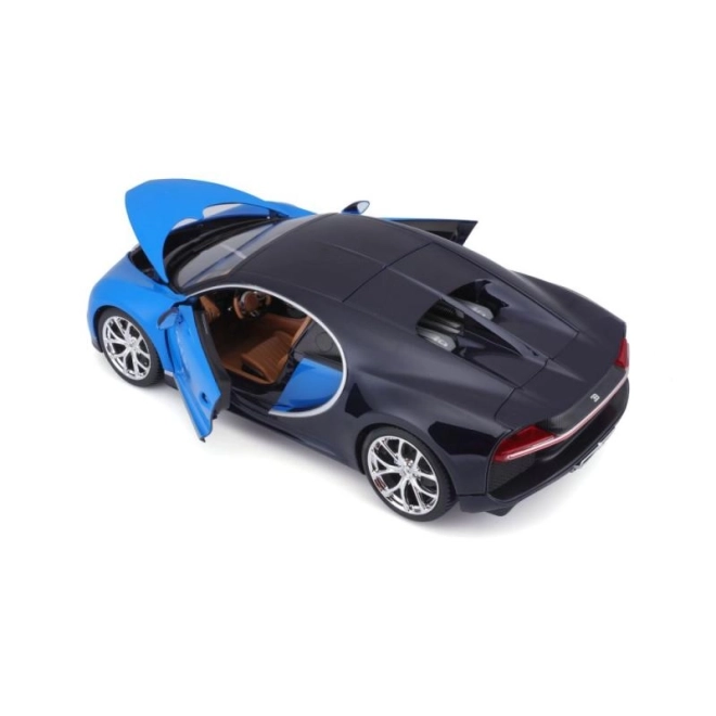 Bburago Bugatti Chiron modellautó kék/sötétkék 1:18