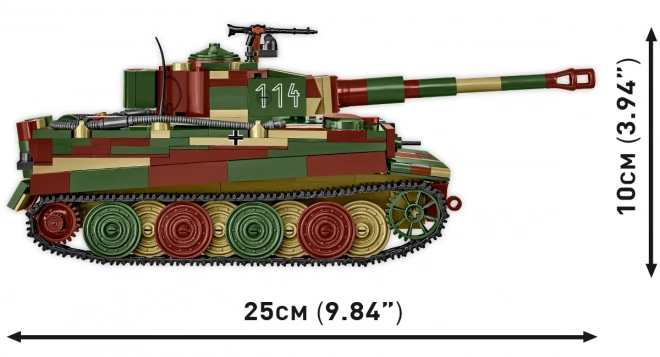 Páncélos Tigris Tank Modell 870 Darabos Építőkészlet