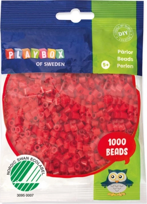Vasalható gyöngyök Piros 1000 db