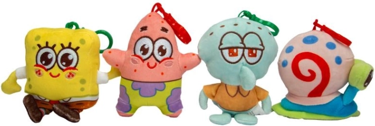 Squishy SPONGEBOB SQUAREPANTS plüss kulcstartó 10 cm