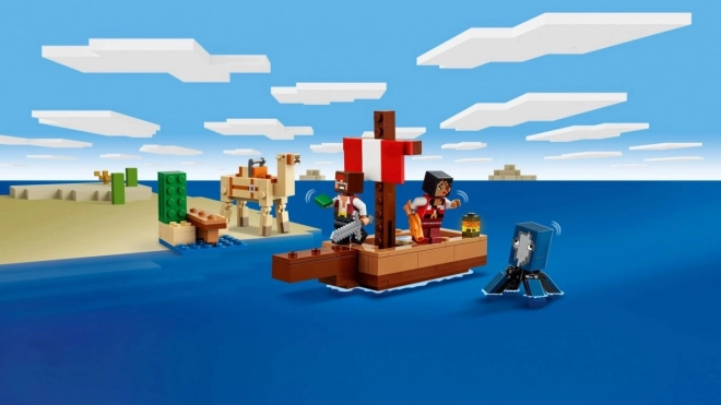 Lego Minecraft kalózhajó