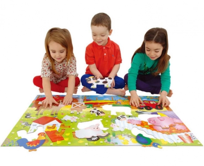 Galt óriás padlópuzzle - farm 30 darabos