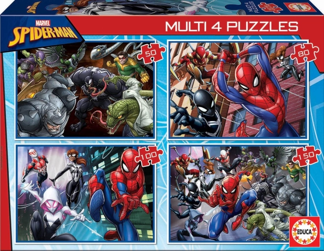 Educa gyerek puzzle Spiderman 4 az 1-ben