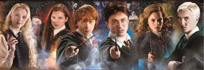 Harry Potter: diákok panorámás puzzle 1000 darabos