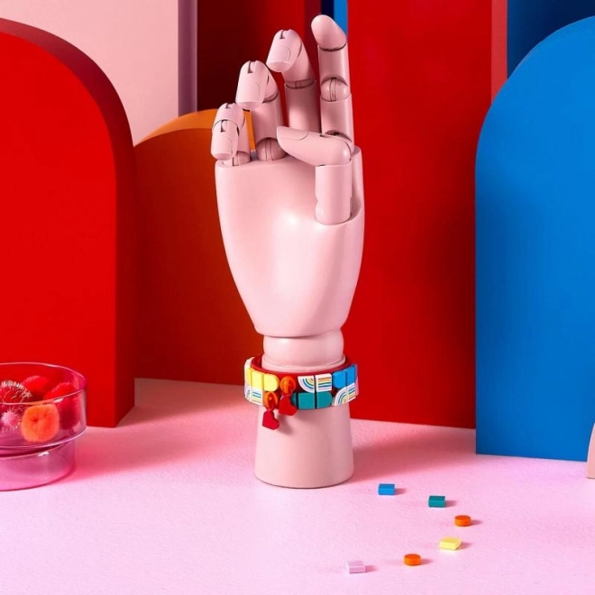 Lego Dots Szivárvány Karkötő Charmokkal