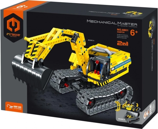 iM.Master 2v1 építőkészlet markológép és robot, 342 darab