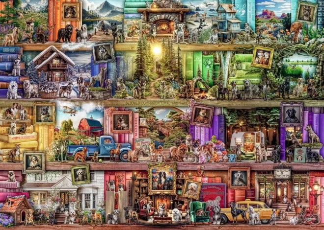 Kutyák Könyvtára Puzzle 1000 Darabos