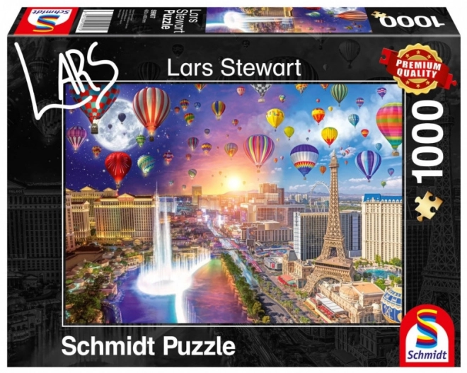 Schmidt puzzle éjjel és nappal: Las Vegas 1000 darabos