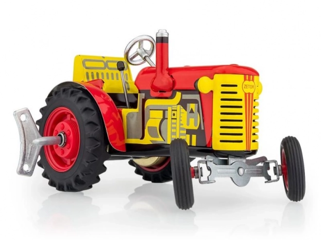 Zetor traktor piros kulccsal 1:25 méretarányban Kovap